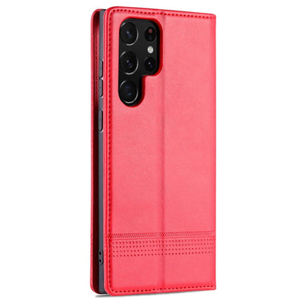 AZNS Magnetic Calf Texture Horizontal Flip Leather Phone Case, For Samsung Galaxy S22 Ultra 5G