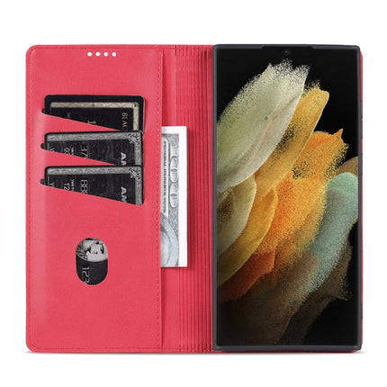 AZNS Magnetic Calf Texture Horizontal Flip Leather Phone Case, For Samsung Galaxy S22 Ultra 5G
