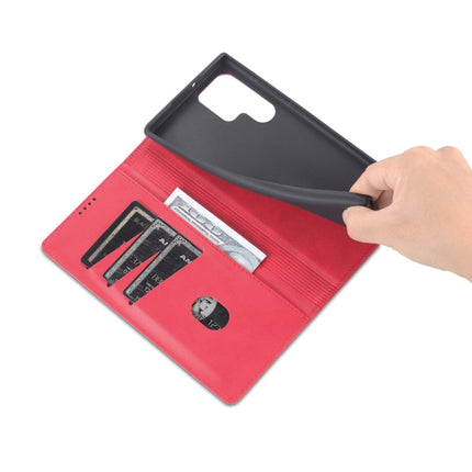 AZNS Magnetic Calf Texture Horizontal Flip Leather Phone Case, For Samsung Galaxy S22 Ultra 5G