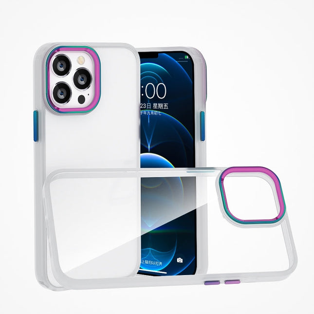 Colorful Metal Lens Ring Phone Case, For iPhone 13 Pro Max, For iPhone 12 mini, For iPhone 12 / 12 Pro