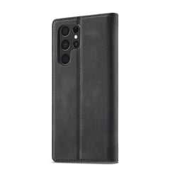 LC.IMEEKE Soft PU + TPU Magnetic Skin-friendly Feeling Leather Phone Case, For Samsung Galaxy S22 Ultra, For Samsung Galaxy S22