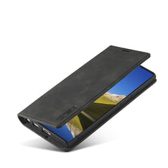 LC.IMEEKE Soft PU + TPU Magnetic Skin-friendly Feeling Leather Phone Case, For Samsung Galaxy S22 Ultra, For Samsung Galaxy S22