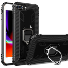 Carbon Fiber Protective Case with 360 Degree Rotating Ring Holder, For iPhone 6 / 7 / 8, For iPhone 6 Plus / 7 Plus / 8 Plus, For iPhone 11, For iPhone XR, For iPhone X / XS, For iPhone XS Max
