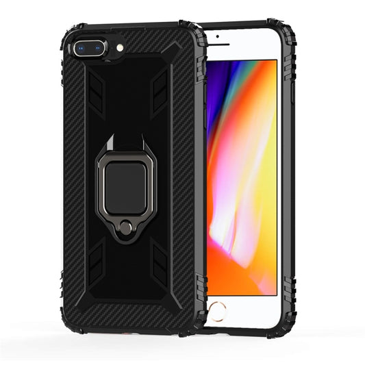 Carbon Fiber Protective Case with 360 Degree Rotating Ring Holder, For iPhone 6 / 7 / 8, For iPhone 6 Plus / 7 Plus / 8 Plus, For iPhone 11, For iPhone XR, For iPhone X / XS, For iPhone XS Max
