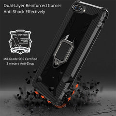 Carbon Fiber Protective Case with 360 Degree Rotating Ring Holder, For iPhone 6 / 7 / 8, For iPhone 6 Plus / 7 Plus / 8 Plus, For iPhone 11, For iPhone XR, For iPhone X / XS, For iPhone XS Max