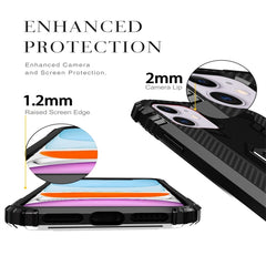 Carbon Fiber Protective Case with 360 Degree Rotating Ring Holder, For iPhone 11, For iPhone XR, For iPhone X / XS, For iPhone XS Max, For OPPO A9 (2020), For OPPO Realme 5 Pro, For OPPO Realme 5, For OPPO Realme XT