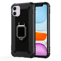 Carbon Fiber Protective Case with 360 Degree Rotating Ring Holder, For iPhone 6 / 7 / 8, For iPhone 6 Plus / 7 Plus / 8 Plus, For iPhone 11, For iPhone XR, For iPhone X / XS, For iPhone XS Max