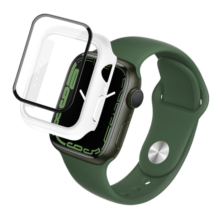 imak PC Case with Tempered Glass Film, For Apple Watch Series 9 / 8 / 7 41mm, For Apple Watch Series 9 / 8 / 7 45mm