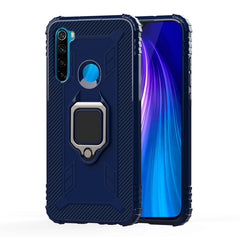 Carbon Fiber Protective Case with 360 Degree Rotating Ring Holder, For Xiaomi Mi CC9 Pro / Note 10, For Xiaomi Redmi Note 8T, For Xiaomi Redmi 8, For Xiaomi Redmi Note 8 Pro, For Xiaomi Redmi Note 8, For Vivo Y19 (U3), For Galaxy A51, For Galaxy A71