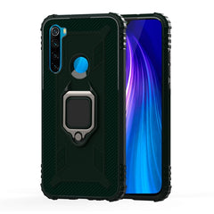 Carbon Fiber Protective Case with 360 Degree Rotating Ring Holder, For Xiaomi Mi CC9 Pro / Note 10, For Xiaomi Redmi Note 8T, For Xiaomi Redmi 8, For Xiaomi Redmi Note 8 Pro, For Xiaomi Redmi Note 8, For Vivo Y19 (U3), For Galaxy A51, For Galaxy A71