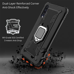 Carbon Fiber Protective Case with 360 Degree Rotating Ring Holder, For Galaxy A90 5G, For Galaxy M30s, For Galaxy S20+, For Galaxy S20, For Galaxy S20 Ultra, For Galaxy Note 10+