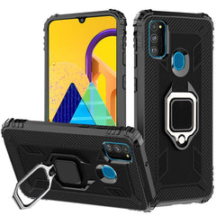 Carbon Fiber Protective Case with 360 Degree Rotating Ring Holder, For Galaxy A90 5G, For Galaxy M30s, For Galaxy S20+, For Galaxy S20, For Galaxy S20 Ultra, For Galaxy Note 10+