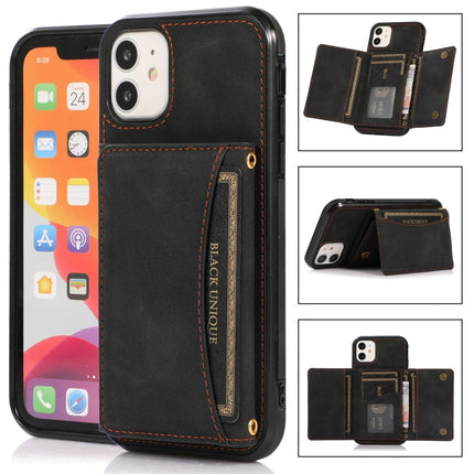 Three-fold Leather Phone Case with Card Slot & Wallet & Holder, For iPhone 11 Pro, For iPhone 11, For iPhone XR, For iPhone 8 Plus & 7 Plus