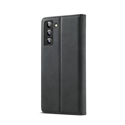 LC.IMEEKE Soft PU + TPU Magnetic Skin-friendly Feeling Leather Phone Case, For Samsung Galaxy S22+ 5G