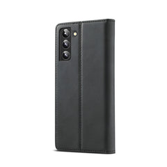 LC.IMEEKE Soft PU + TPU Magnetic Skin-friendly Feeling Leather Phone Case, For Samsung Galaxy S22+ 5G