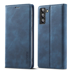 LC.IMEEKE Soft PU + TPU Magnetic Skin-friendly Feeling Leather Phone Case, For Samsung Galaxy S22+ 5G