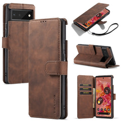 DG.MING Retro Oil Side Horizontal Flip Leather Case with Holder & Card Slots & Wallet, For OnePlus Nord 2, For Google Pixel 6, For Google Pixel 6 Pro, For Huawei P50