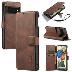 DG.MING Retro Oil Side Horizontal Flip Leather Case with Holder & Card Slots & Wallet, For OnePlus Nord 2, For Google Pixel 6, For Google Pixel 6 Pro, For Huawei P50