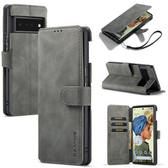 DG.MING Retro Oil Side Horizontal Flip Leather Case with Holder & Card Slots & Wallet, For OnePlus Nord 2, For Google Pixel 6, For Google Pixel 6 Pro, For Huawei P50