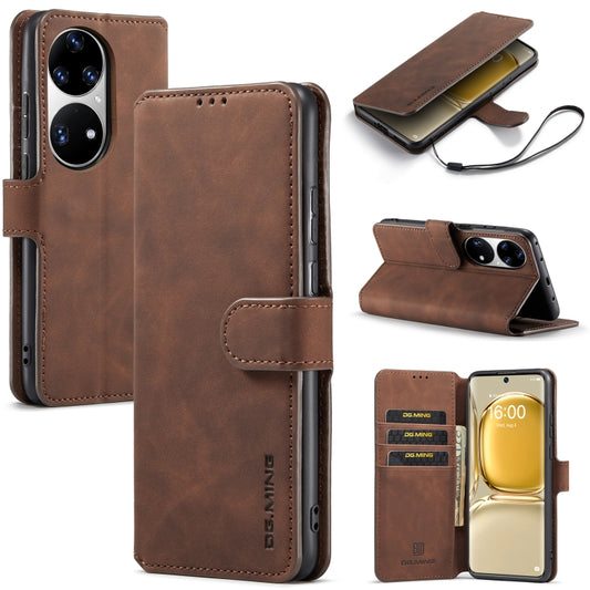 DG.MING Retro Oil Side Horizontal Flip Leather Case with Holder & Card Slots & Wallet, For Huawei P50 Pro, For Samsung Galaxy A53 5G, For Samsung Galaxy S22, For Samsung Galaxy S22 Ultra