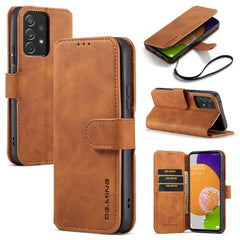 DG.MING Retro Oil Side Horizontal Flip Leather Case with Holder & Card Slots & Wallet, For Huawei P50 Pro, For Samsung Galaxy A53 5G, For Samsung Galaxy S22, For Samsung Galaxy S22 Ultra