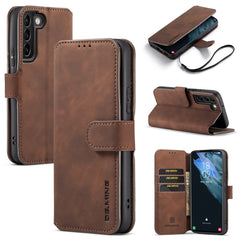DG.MING Retro Oil Side Horizontal Flip Leather Case with Holder & Card Slots & Wallet, For Samsung Galaxy S22+
