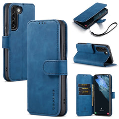 DG.MING Retro Oil Side Horizontal Flip Leather Case with Holder & Card Slots & Wallet, For Samsung Galaxy S22+