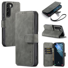 DG.MING Retro Oil Side Horizontal Flip Leather Case with Holder & Card Slots & Wallet, For Samsung Galaxy S22+