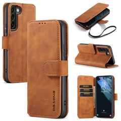 DG.MING Retro Oil Side Horizontal Flip Leather Case with Holder & Card Slots & Wallet, For Samsung Galaxy S22+