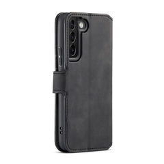 DG.MING Retro Oil Side Horizontal Flip Leather Case with Holder & Card Slots & Wallet, For Samsung Galaxy S22+