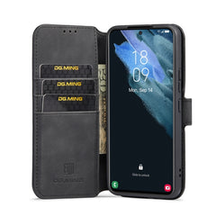 DG.MING Retro Oil Side Horizontal Flip Leather Case with Holder & Card Slots & Wallet, For Samsung Galaxy S22+