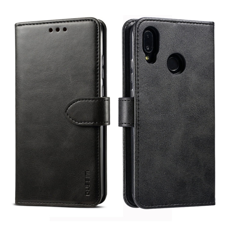 GUSSIM Business Style Horizontal Flip Leather Case with Holder & Card Slots & Wallet, For Huawei P20 Lite, For Huawei P30, For Galaxy A20 / A30 / A40 / A60, For Galaxy A30s / A50 / A50S