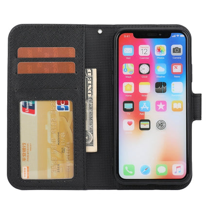 Cross Texture Detachable Leather Phone Case, For iPhone XS / X, For iPhone XR, For iPhone XS Max, For iPhone SE 2022 / SE 2020 / 8 / 7, For iPhone 8 Plus / 7 Plus