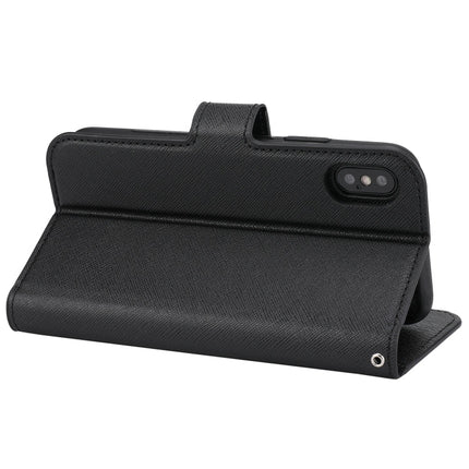 Cross Texture Detachable Leather Phone Case, For iPhone XS / X, For iPhone XR, For iPhone XS Max, For iPhone SE 2022 / SE 2020 / 8 / 7, For iPhone 8 Plus / 7 Plus