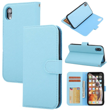Cross Texture Detachable Leather Phone Case, For iPhone XS / X, For iPhone XR, For iPhone XS Max, For iPhone SE 2022 / SE 2020 / 8 / 7, For iPhone 8 Plus / 7 Plus