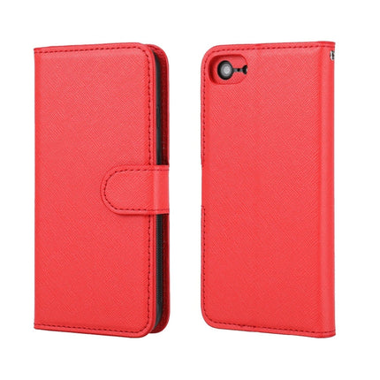 Cross Texture Detachable Leather Phone Case, For iPhone XS / X, For iPhone XR, For iPhone XS Max, For iPhone SE 2022 / SE 2020 / 8 / 7, For iPhone 8 Plus / 7 Plus