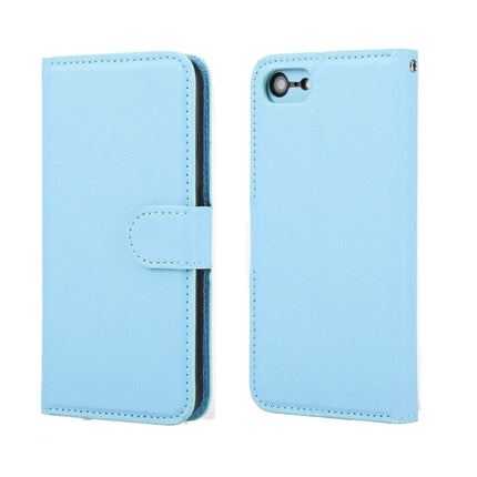 Cross Texture Detachable Leather Phone Case, For iPhone XS / X, For iPhone XR, For iPhone XS Max, For iPhone SE 2022 / SE 2020 / 8 / 7, For iPhone 8 Plus / 7 Plus