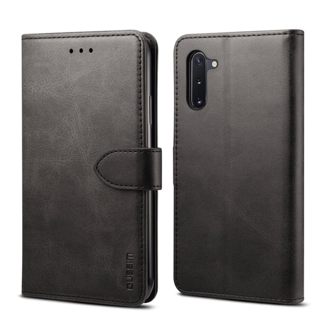 GUSSIM Business Style Horizontal Flip Leather Case with Holder & Card Slots & Wallet, For Galaxy Note 10+, For Galaxy Note 10