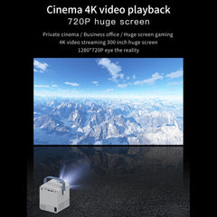 Q96 E300 Intelligent Portable HD 4K Projector, EU Plug, Basic Version, EU Plug,White, Phone Screen Version, EU Plug,White, Android Version, EU Plug,White, Voice Version, EU Plug