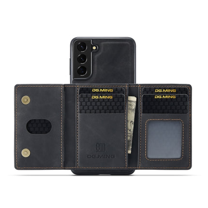 DG.MING M2 Series 3-Fold Multi Card Bag + Magnetic Back Cover Phone Case, For Samsung Galaxy S22 5G, For Samsung Galaxy S22+ 5G, For Samsung Galaxy S22 Ultra 5G