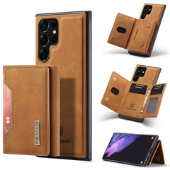 DG.MING M2 Series 3-Fold Multi Card Bag + Magnetic Back Cover Phone Case, For Samsung Galaxy S22 5G, For Samsung Galaxy S22+ 5G, For Samsung Galaxy S22 Ultra 5G