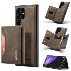 DG.MING M2 Series 3-Fold Multi Card Bag + Magnetic Back Cover Phone Case, For Samsung Galaxy S22 5G, For Samsung Galaxy S22+ 5G, For Samsung Galaxy S22 Ultra 5G