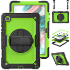 For Samsung Galaxy Tab A8 10.5 2021 X200 / X205 / Yellow Green + Black