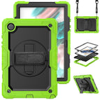 For Samsung Galaxy Tab A8 10.5 2021 X200 / X205 / Black + Yellow Green