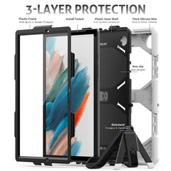 Colorful Silicon + PC Tablet Case, For Samsung Galaxy Tab A8 10.5 2021 X200 / X205