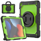 For iPad 10.2 2021 / 2020 / 2019 / Black+Yellow Green