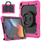 For iPad 10.2 2021 / 2020 / 2019 / Rose Red+Black
