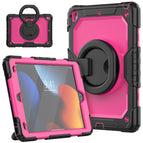 For iPad 10.2 2021 / 2020 / 2019 / Black+Rose Red