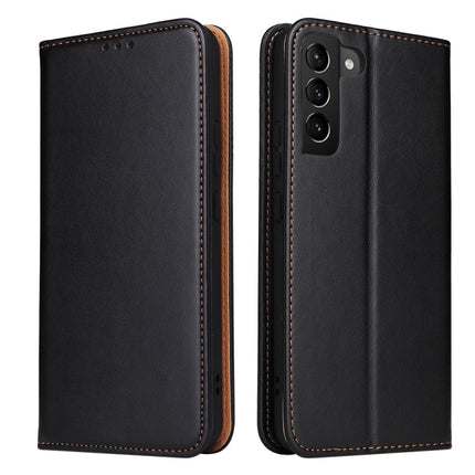 Fierre Shann PU Genuine Leather Texture Leather Phone Case, For Samsung Galaxy S22 5G, For Samsung Galaxy S22+ 5G, For Samsung Galaxy S22 Ultra 5G