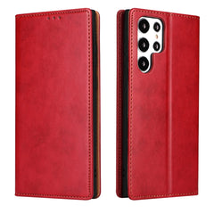 Fierre Shann PU Genuine Leather Texture Leather Phone Case, For Samsung Galaxy S22 5G, For Samsung Galaxy S22+ 5G, For Samsung Galaxy S22 Ultra 5G